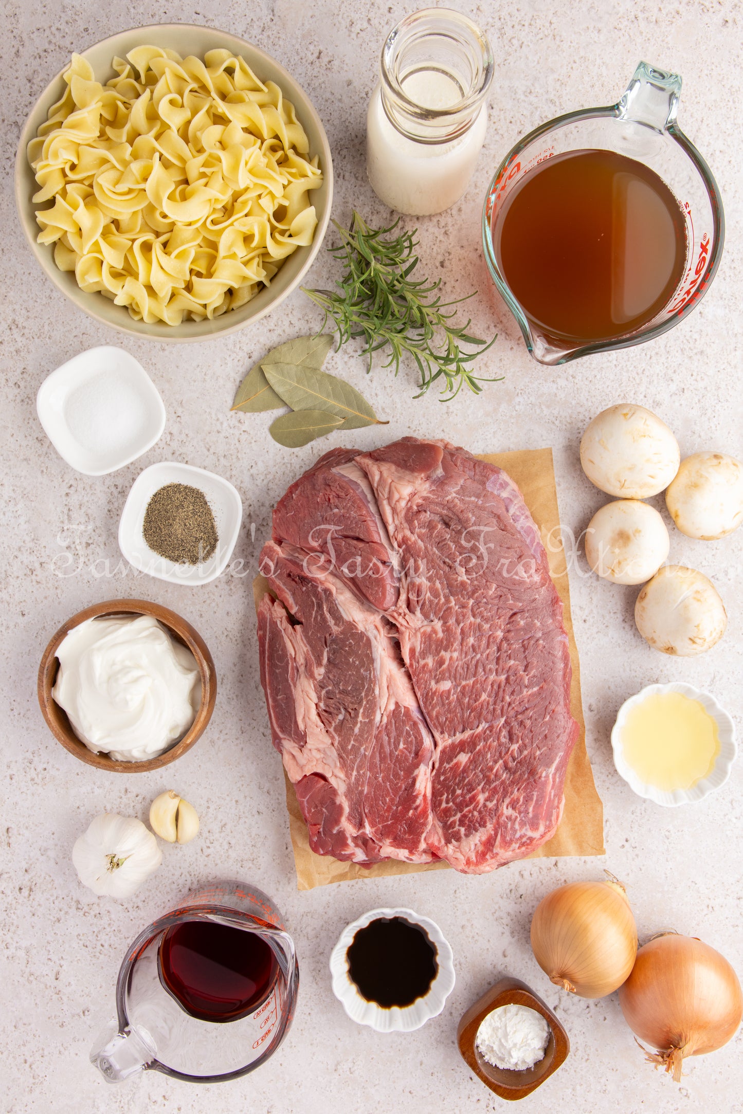 Shredded Beef Stroganoff