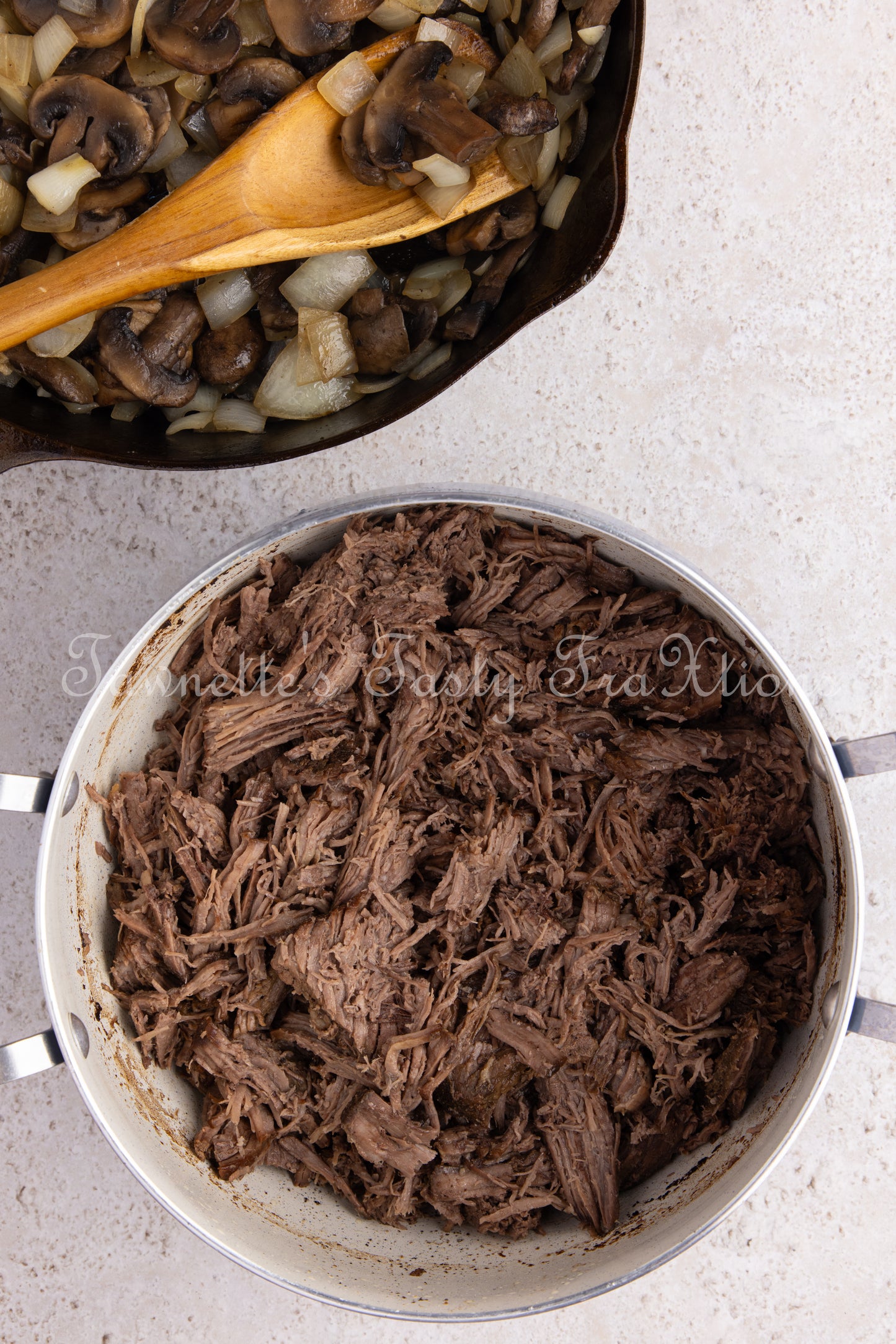 Shredded Beef Stroganoff