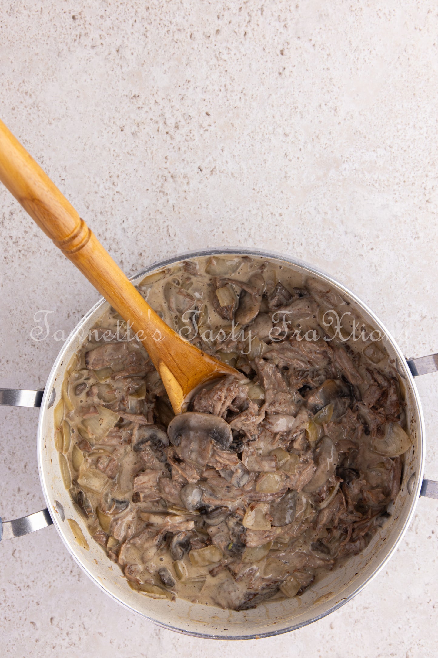 Shredded Beef Stroganoff