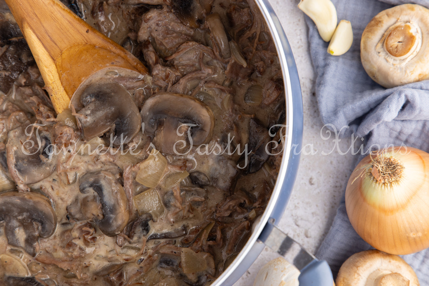 Shredded Beef Stroganoff