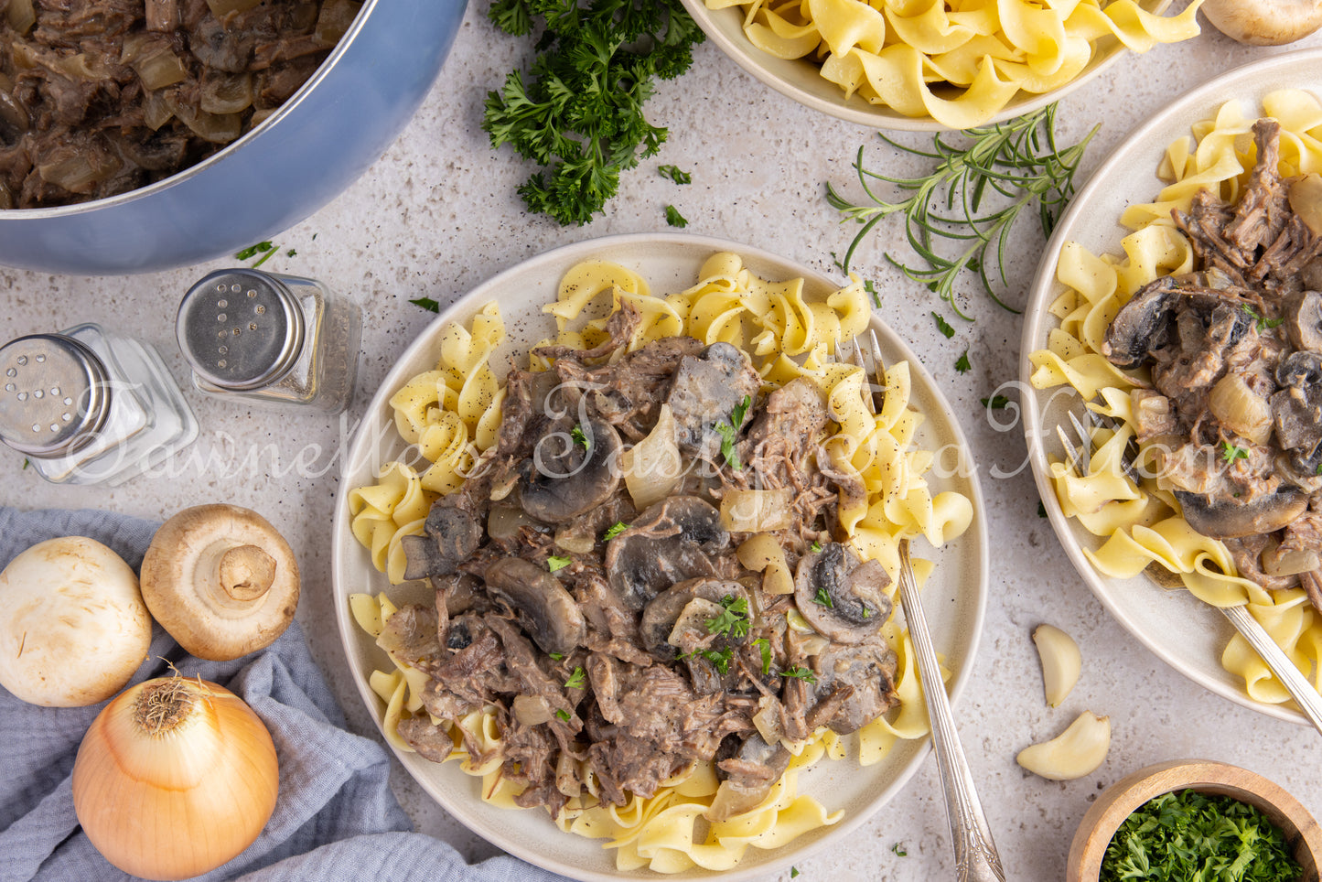 Shredded Beef Stroganoff