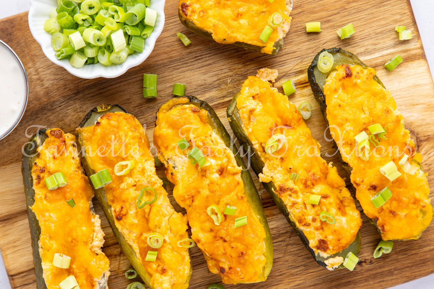 *Buffalo Chicken Stuffed Air Fried Pickles