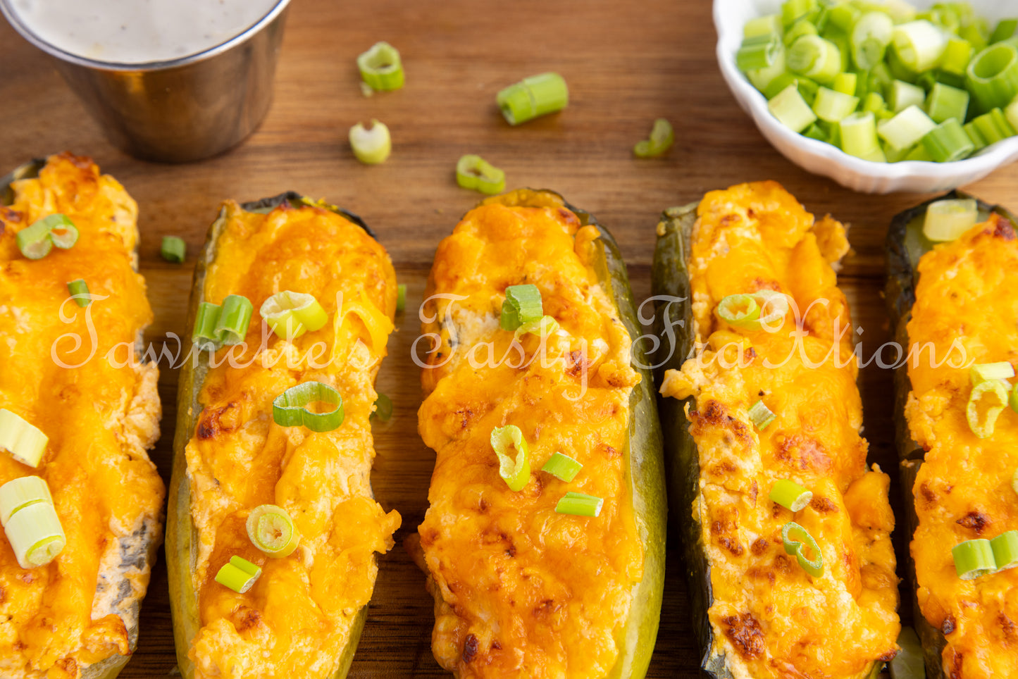*Buffalo Chicken Stuffed Air Fried Pickles
