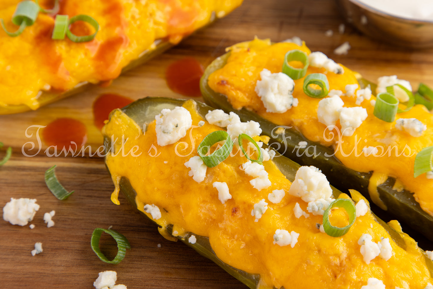 *Buffalo Chicken Stuffed Air Fried Pickles