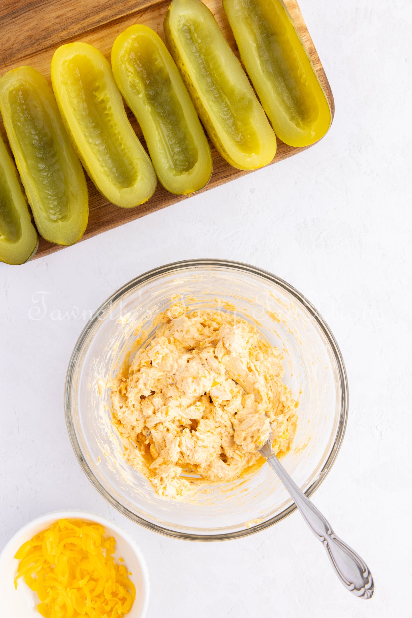 *Buffalo Chicken Stuffed Air Fried Pickles