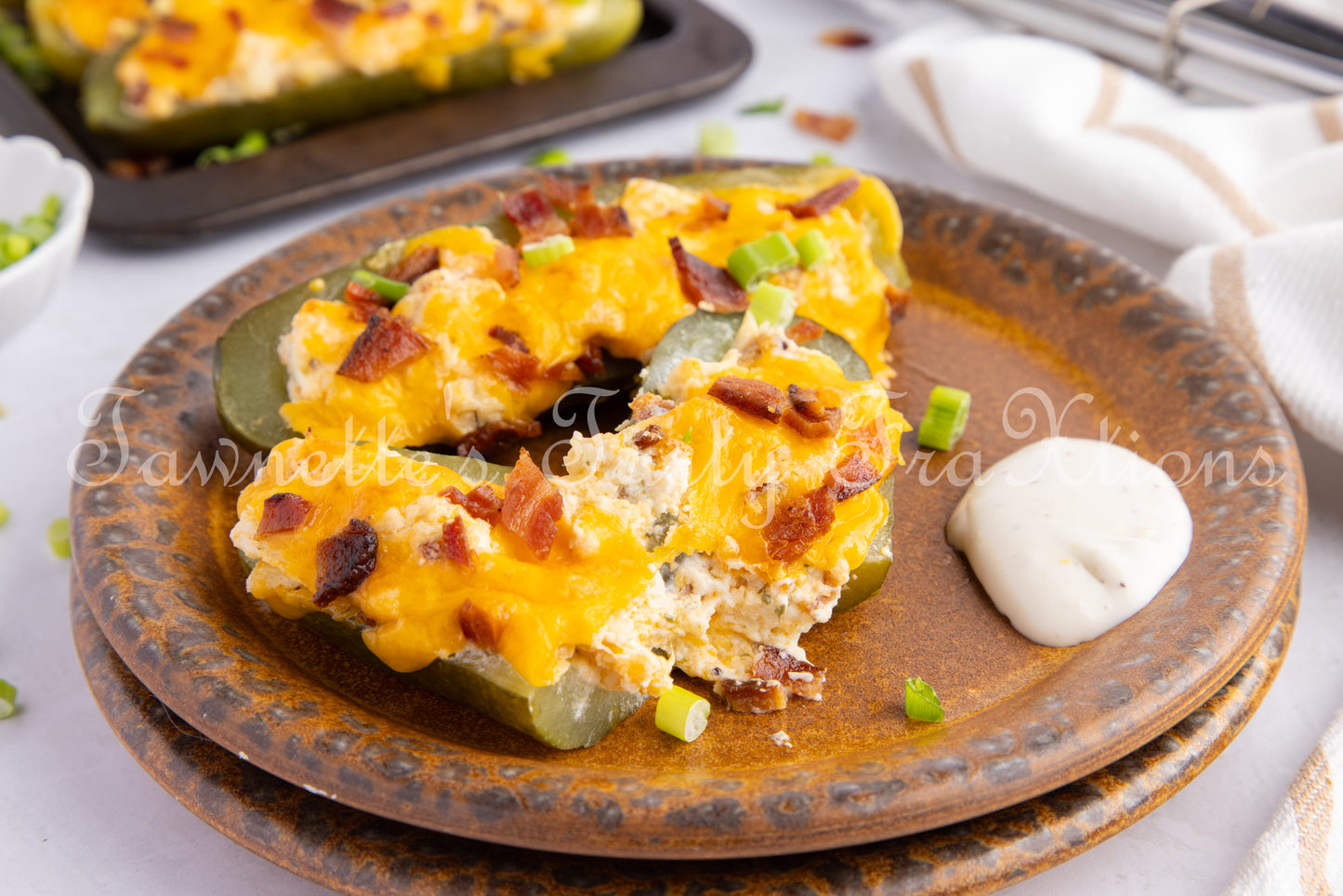 *Chicken Bacon Ranch Stuffed Air Fried Pickles