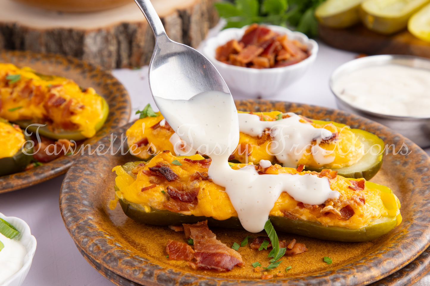*Chicken Bacon Ranch Stuffed Air Fried Pickles