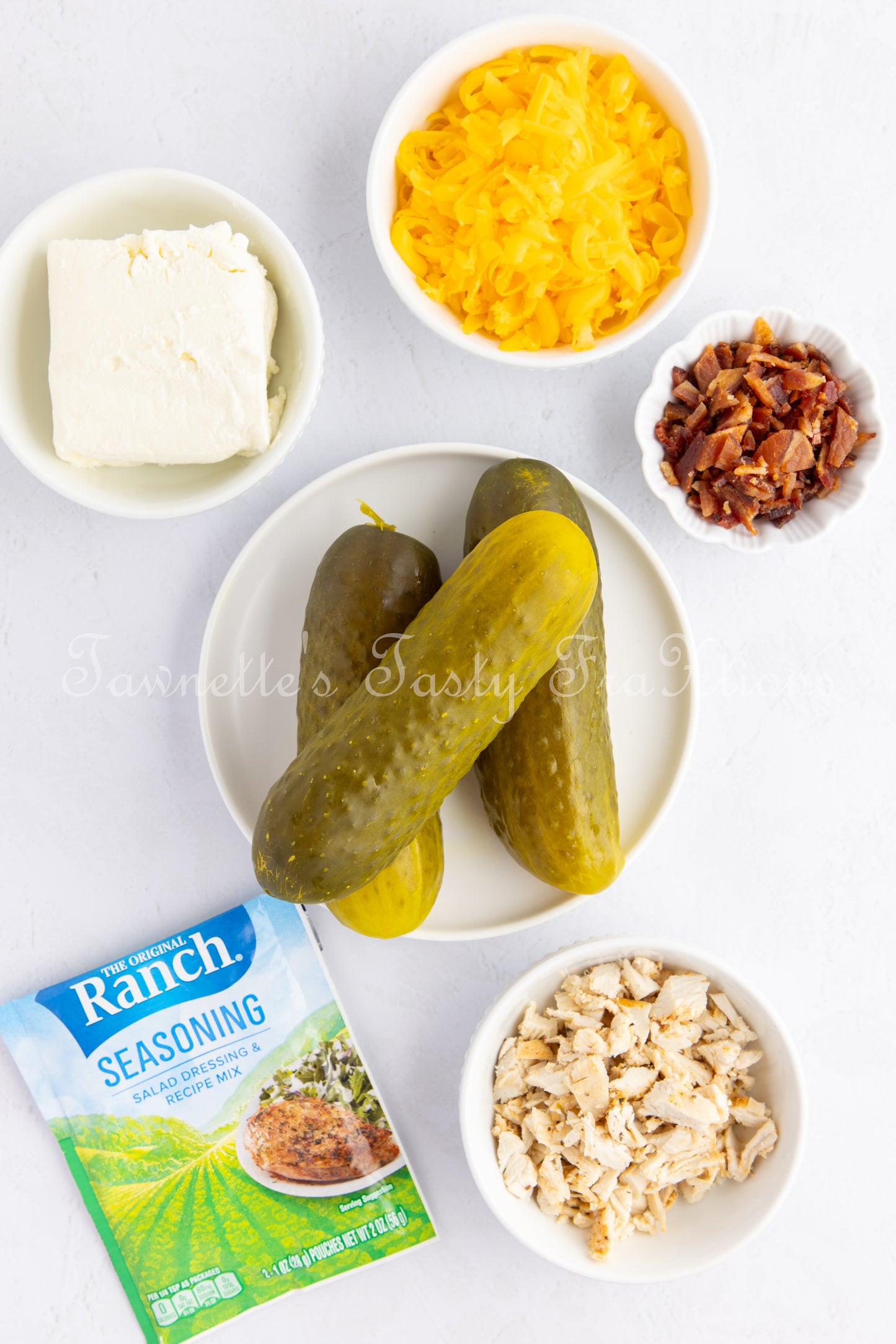*Chicken Bacon Ranch Stuffed Air Fried Pickles