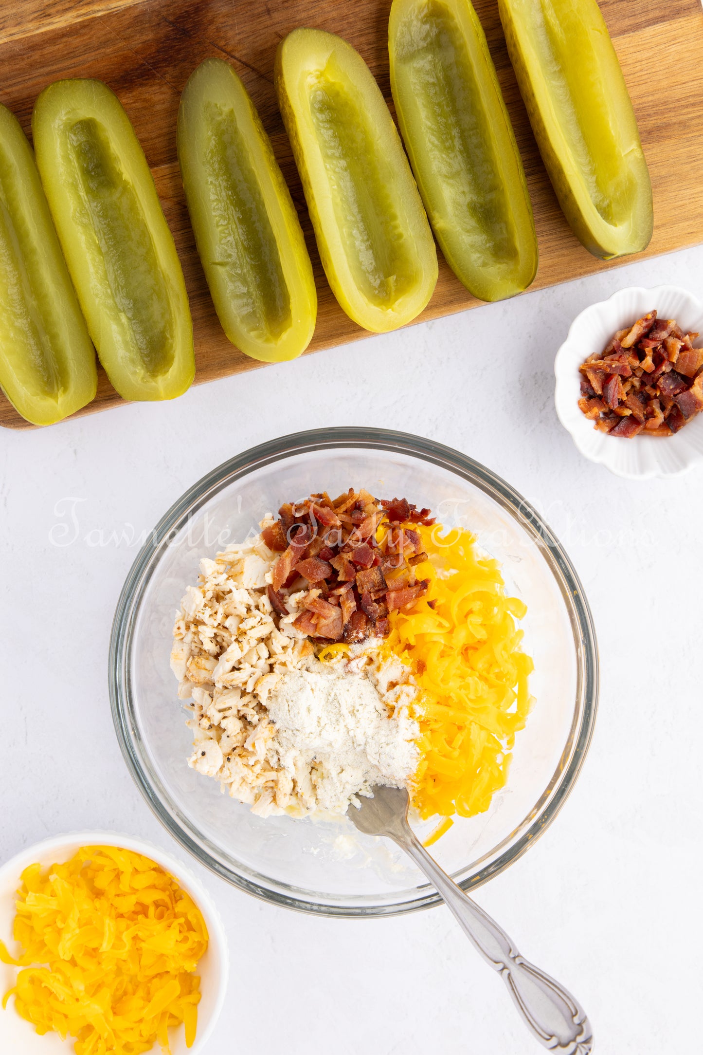*Chicken Bacon Ranch Stuffed Air Fried Pickles