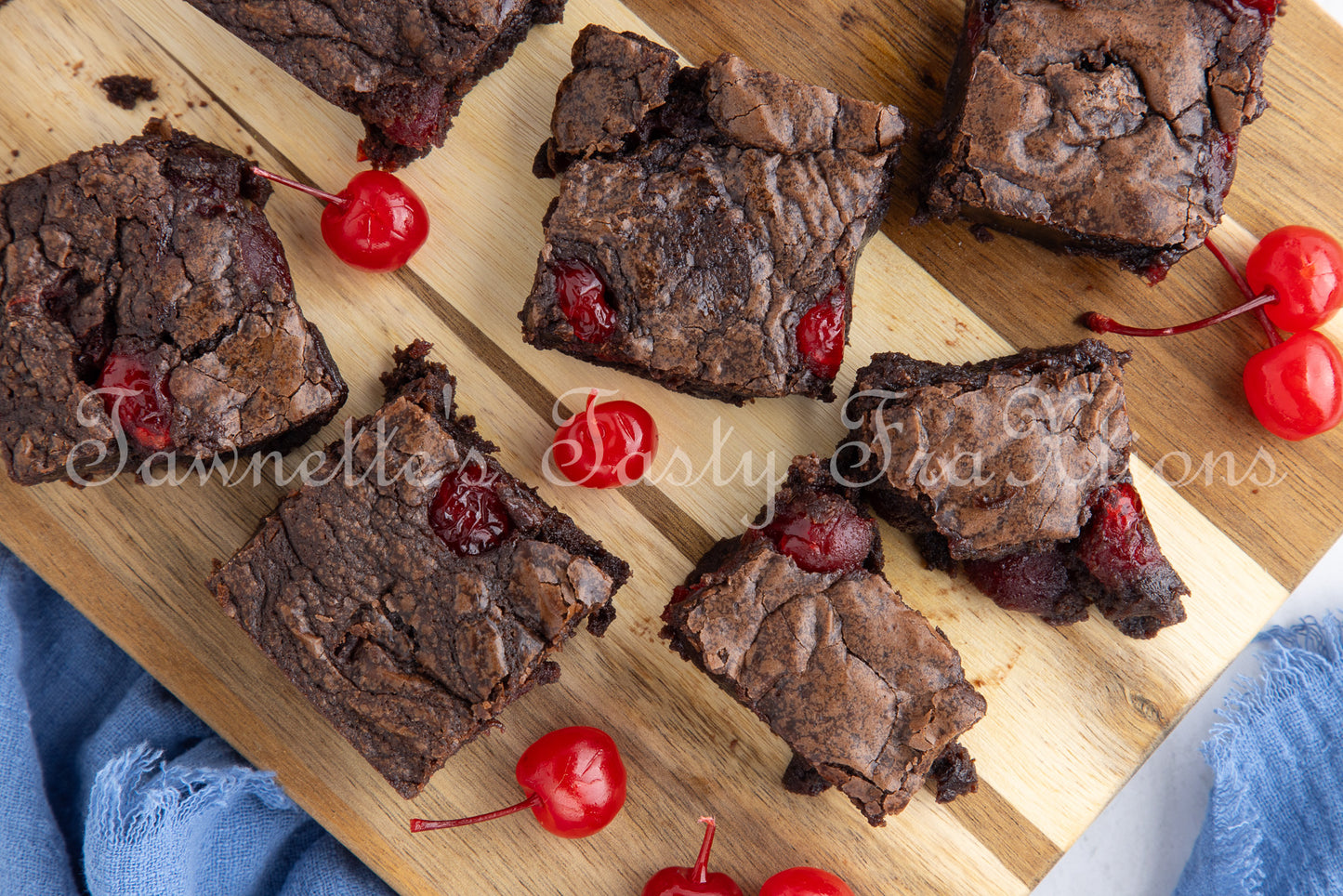 Easy Double Cherry Chocolate Brownies - Semi Exclusive (Set 2)