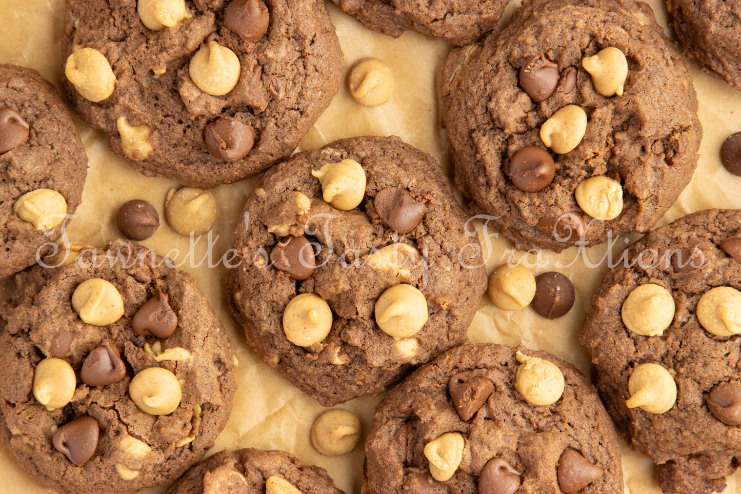 Chocolate - Chocolate and Peanut Butter Chip Cookies