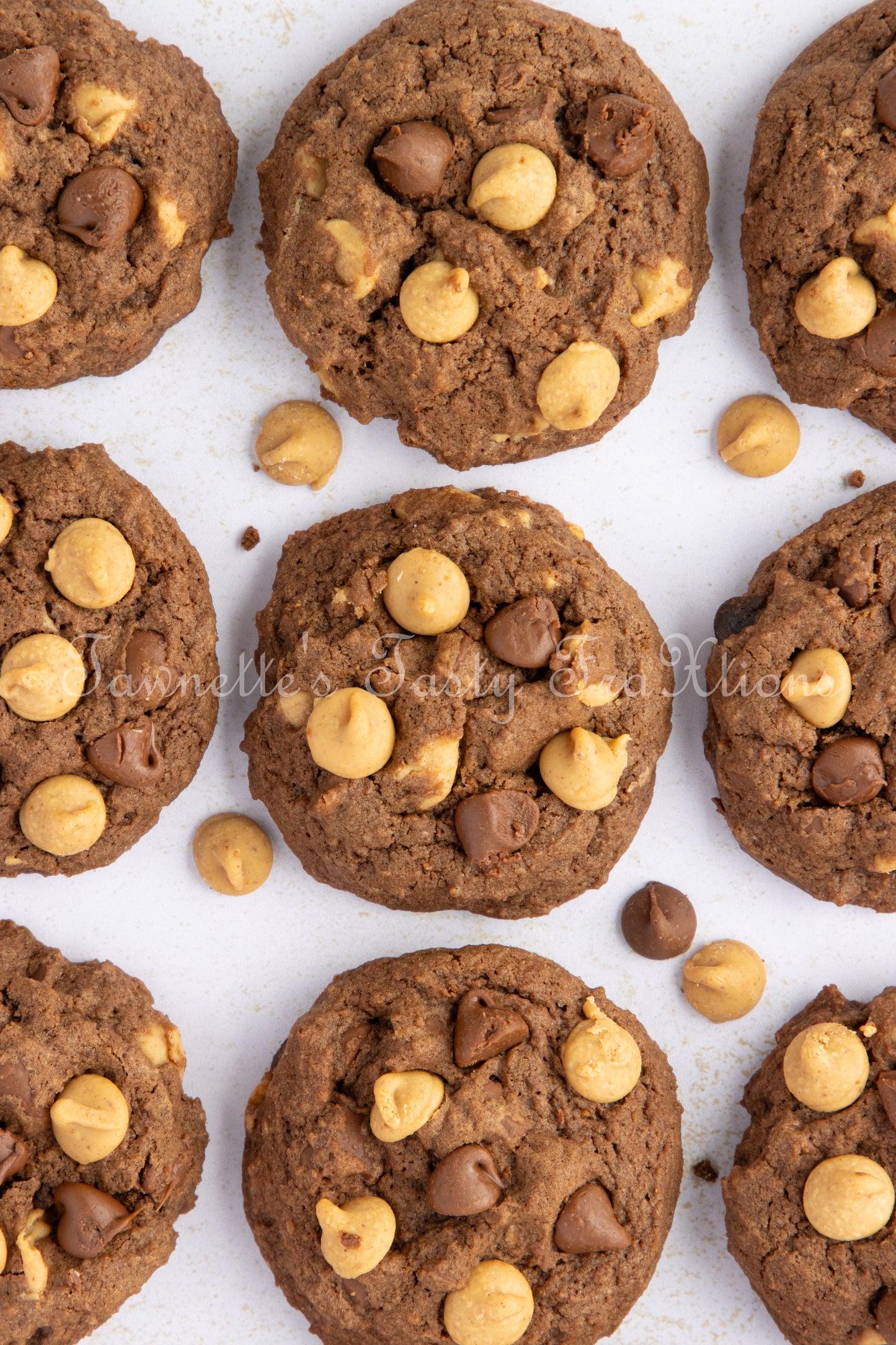 Chocolate - Chocolate and Peanut Butter Chip Cookies