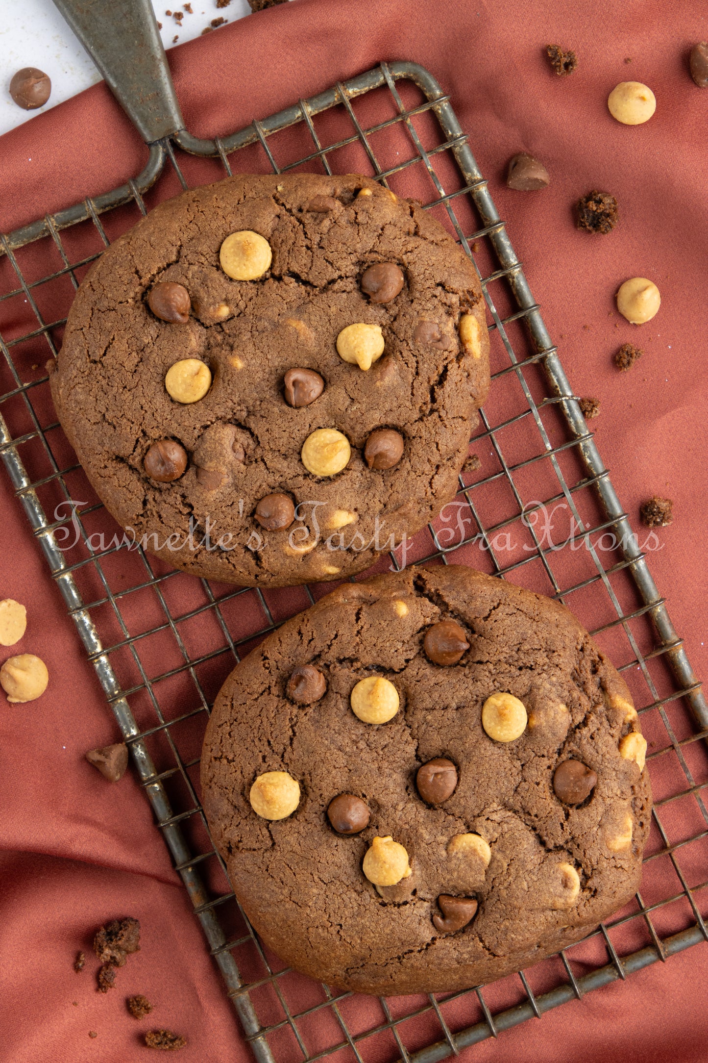 Chocolate - Chocolate and Peanut Butter Chip Cookies