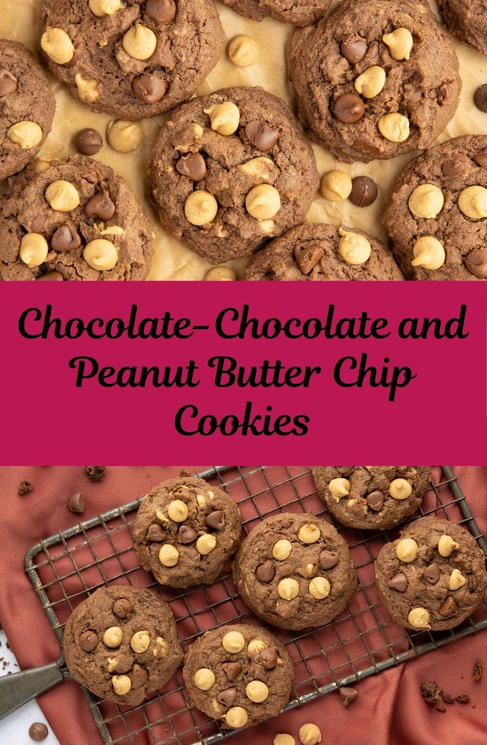 Chocolate - Chocolate and Peanut Butter Chip Cookies