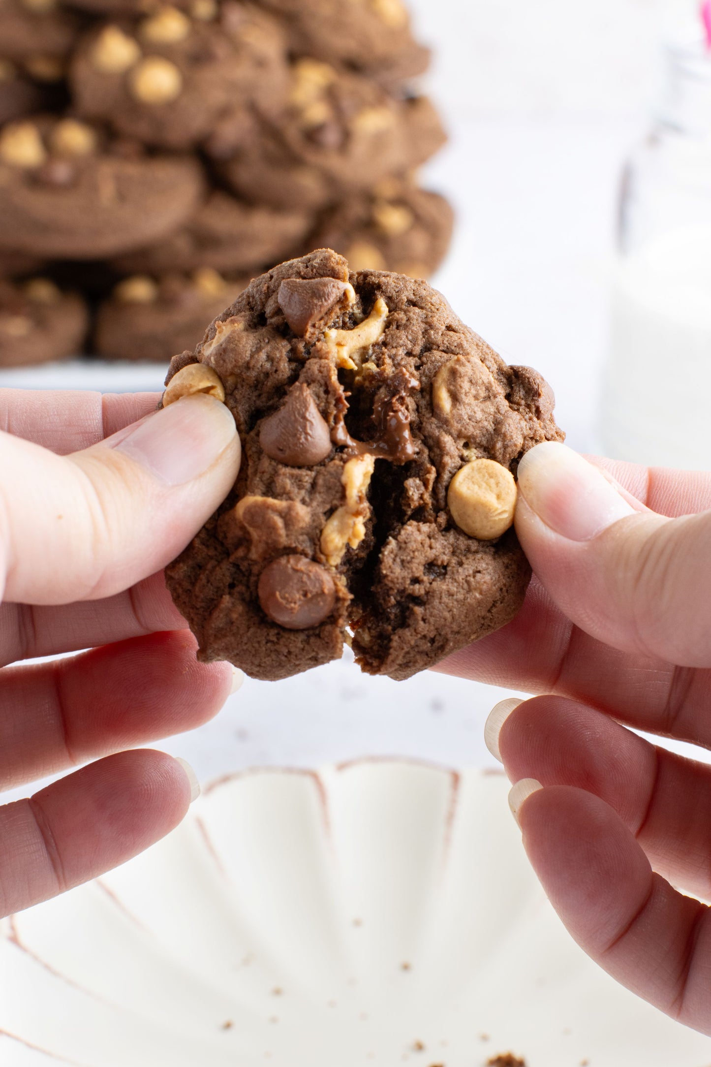 Chocolate - Chocolate and Peanut Butter Chip Cookies