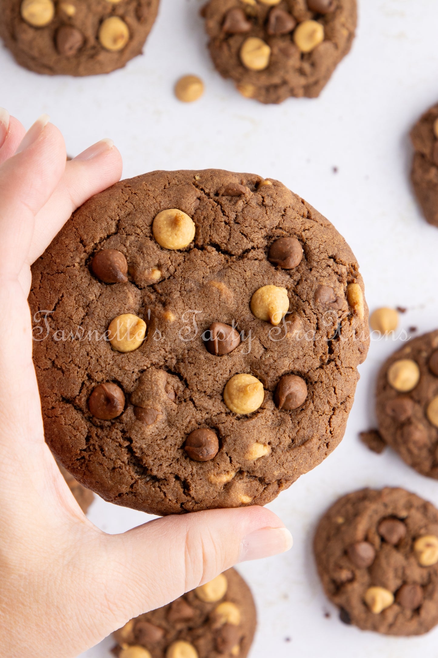 Chocolate - Chocolate and Peanut Butter Chip Cookies