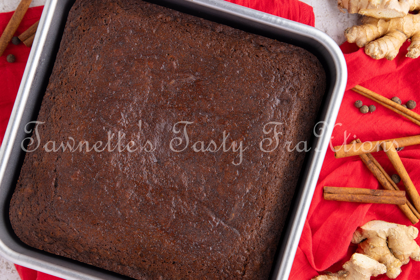 Gingerbread Cake with Lemon Glaze