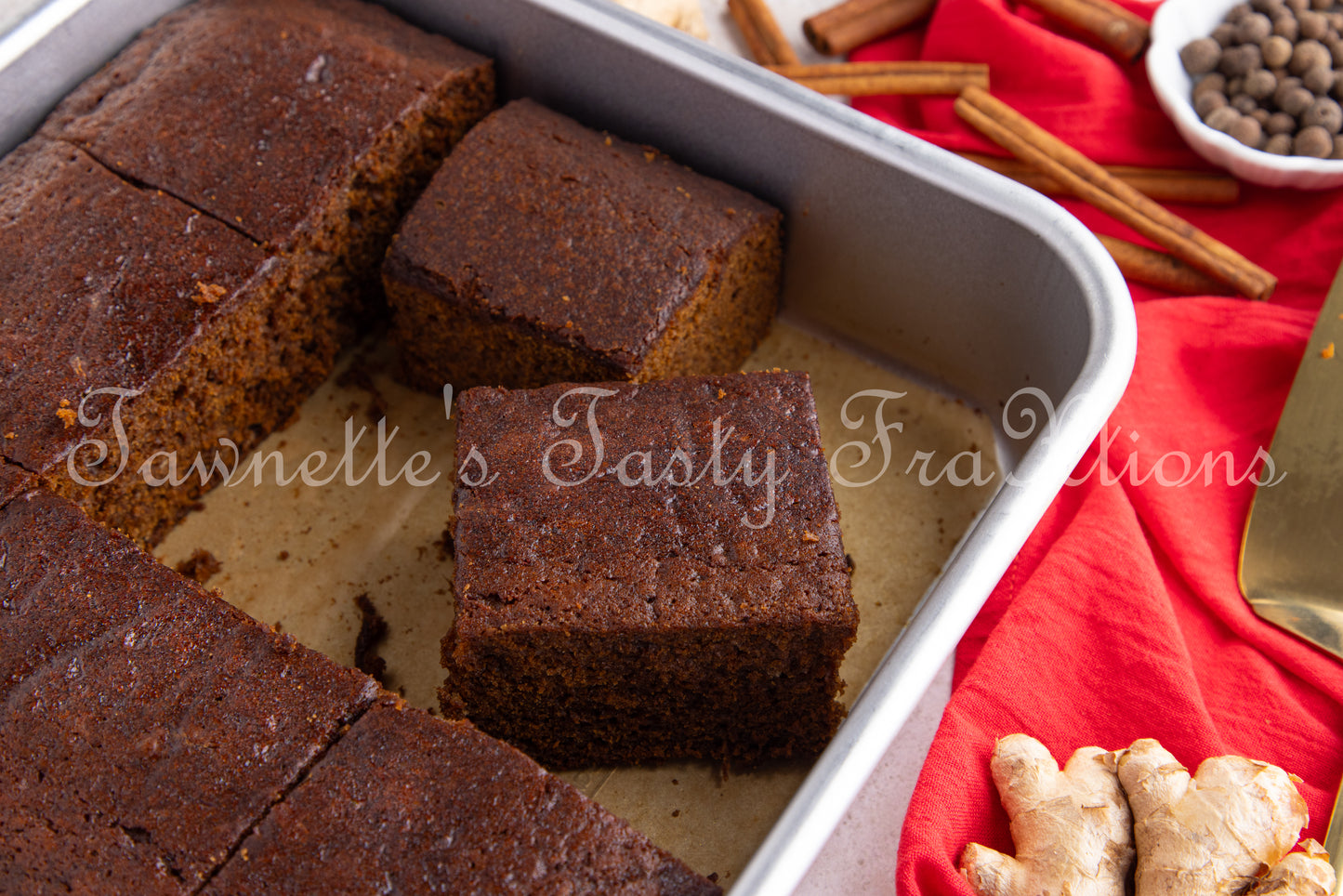 Gingerbread Cake with Lemon Glaze