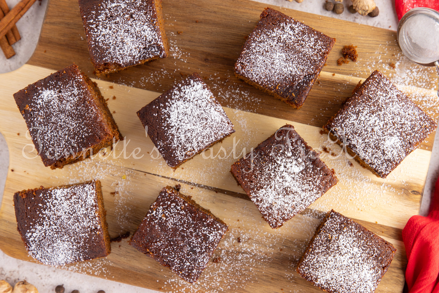 Gingerbread Cake with Lemon Glaze