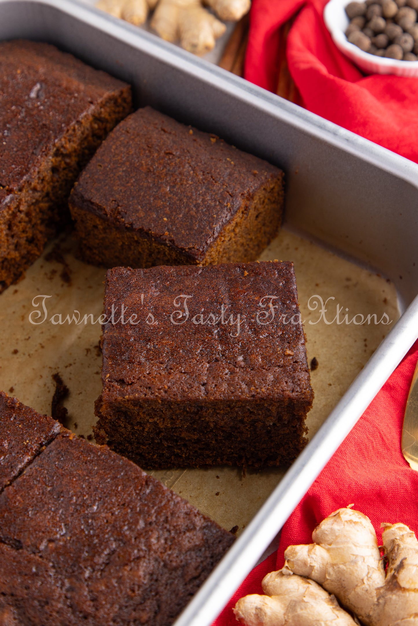 Gingerbread Cake with Lemon Glaze