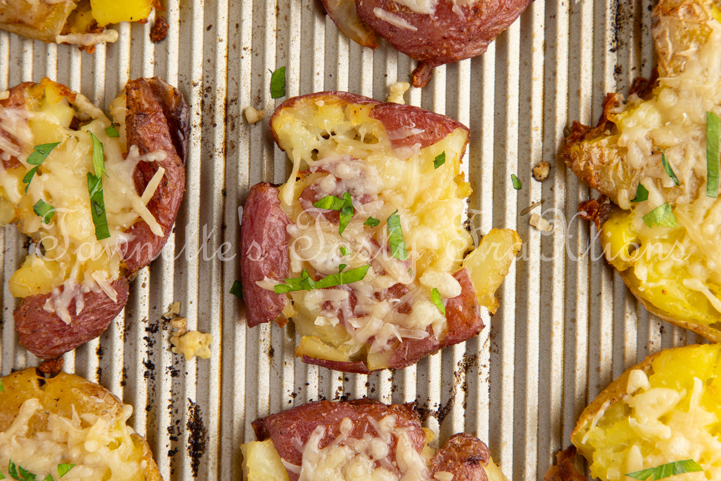 Crispy Parmesan Smashed Potatoes