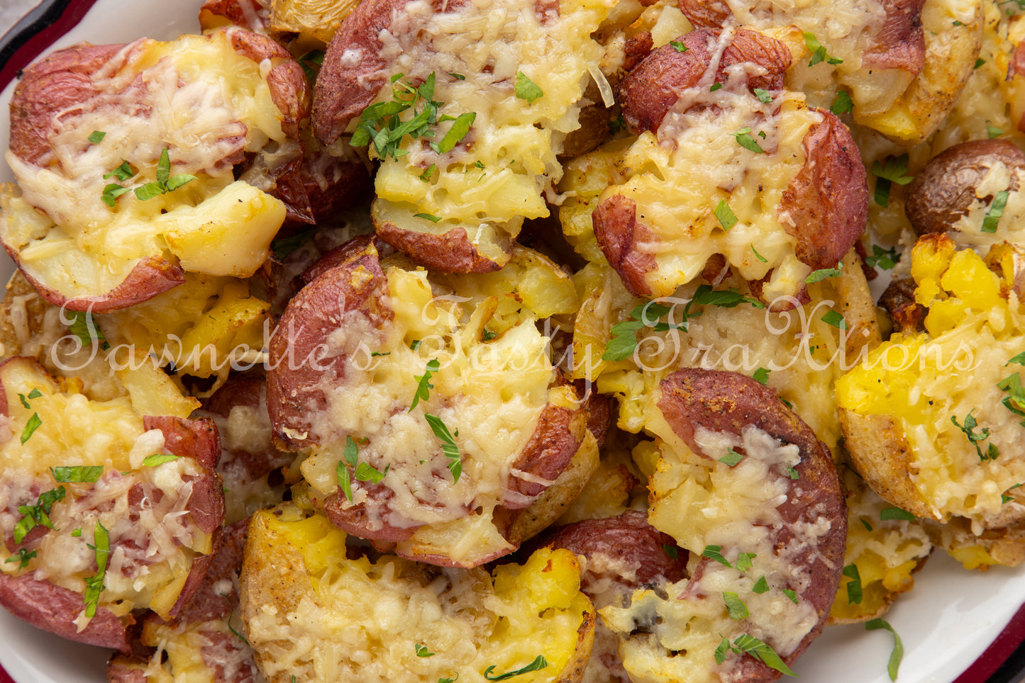 Crispy Parmesan Smashed Potatoes