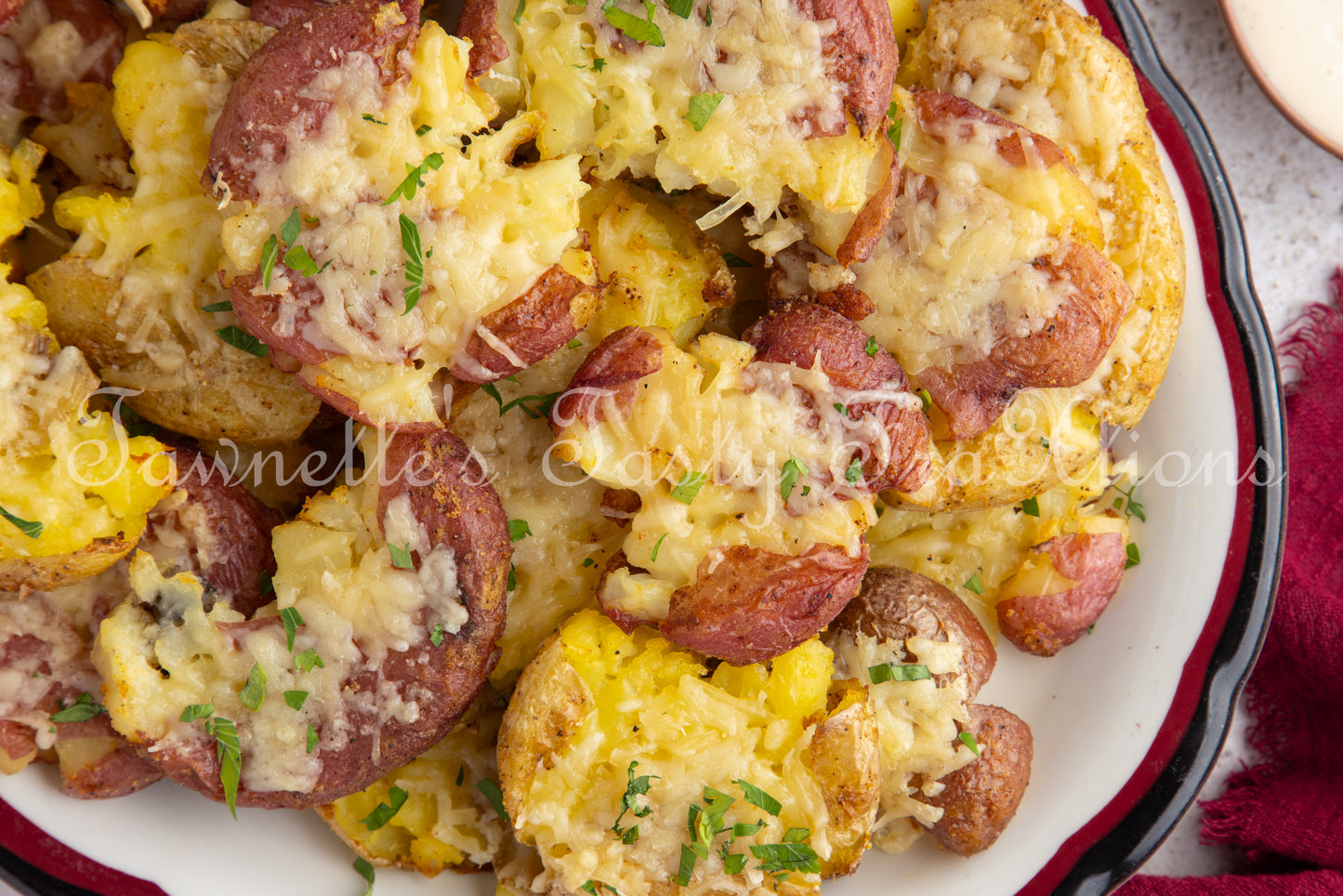 Crispy Parmesan Smashed Potatoes