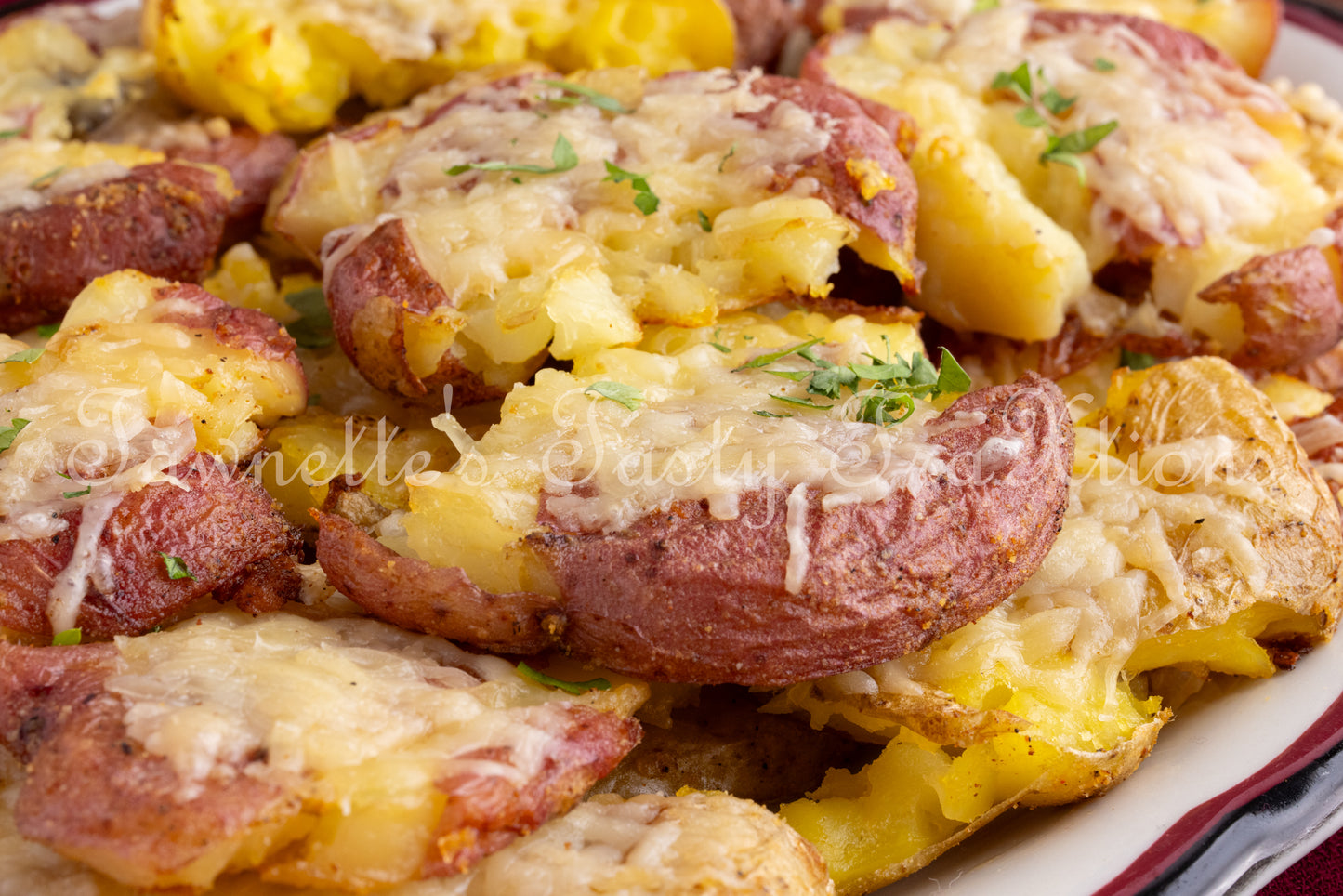 Crispy Parmesan Smashed Potatoes