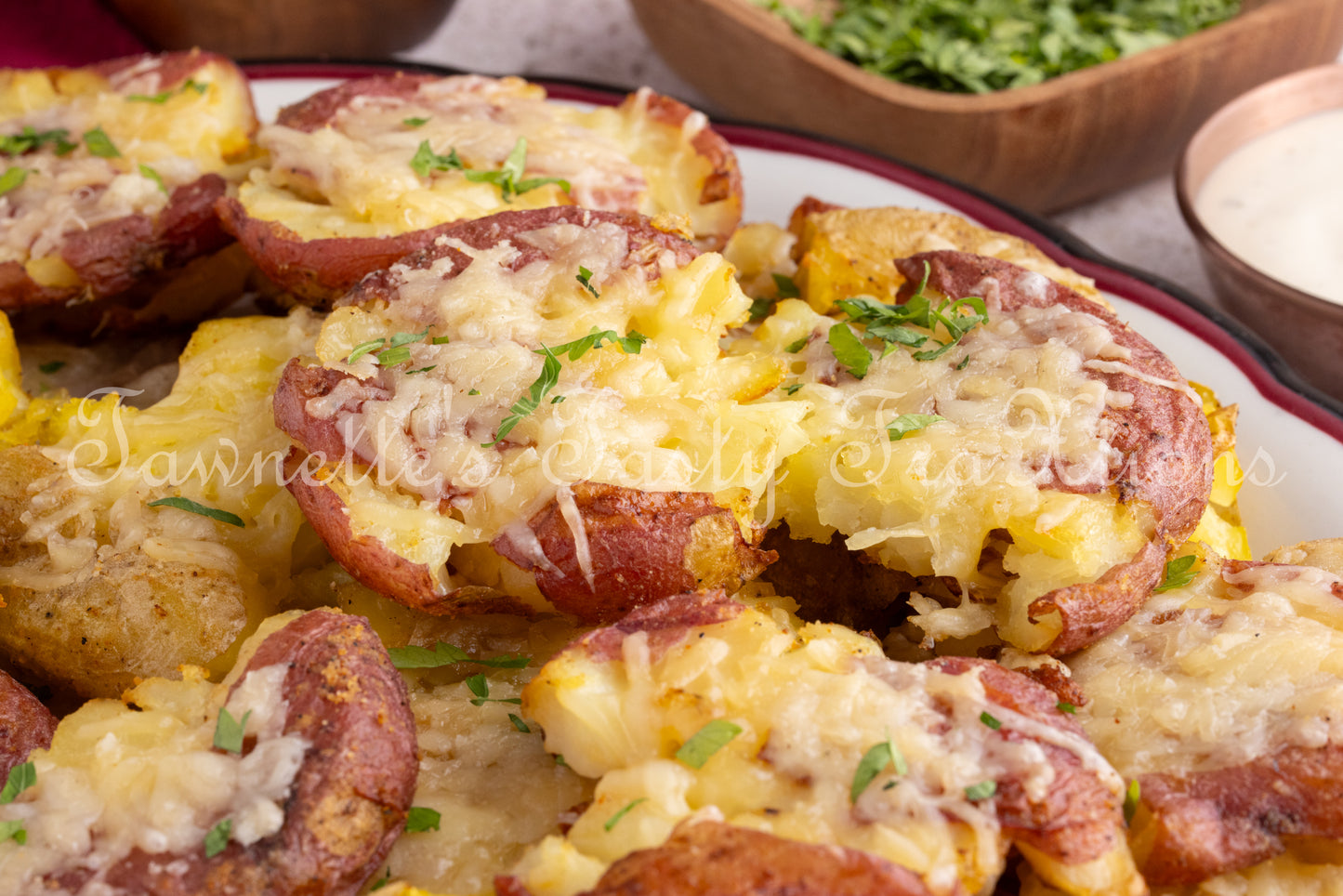Crispy Parmesan Smashed Potatoes