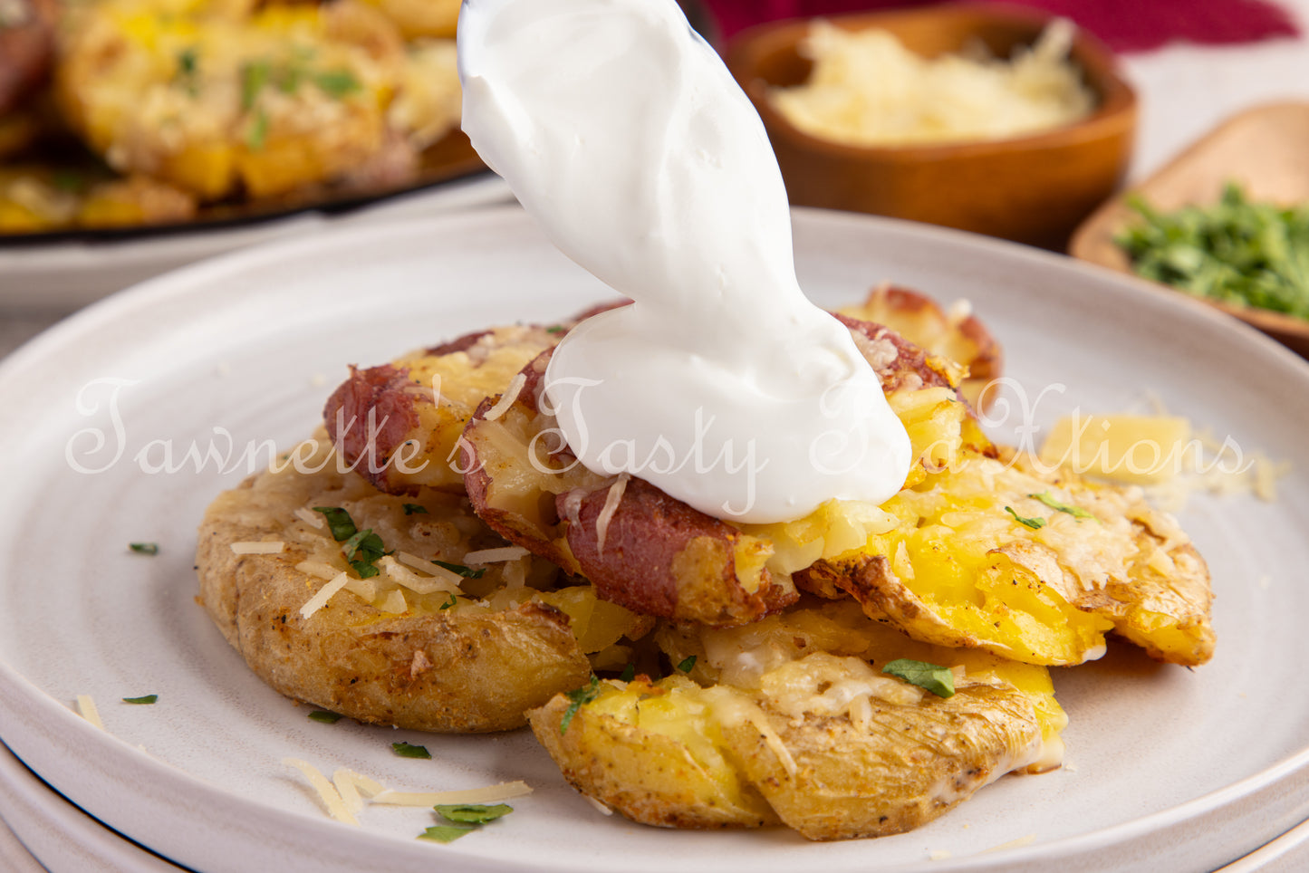 Crispy Parmesan Smashed Potatoes