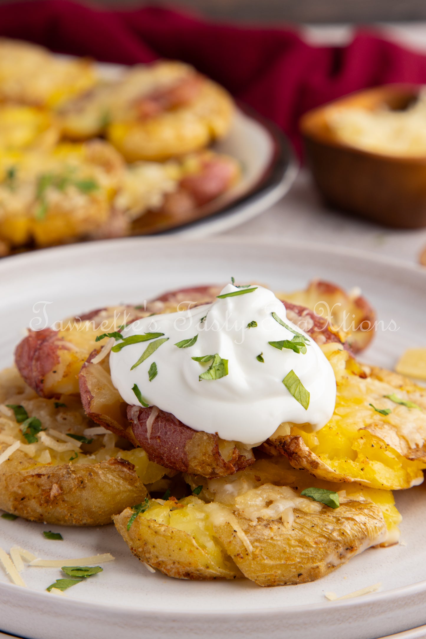 Crispy Parmesan Smashed Potatoes