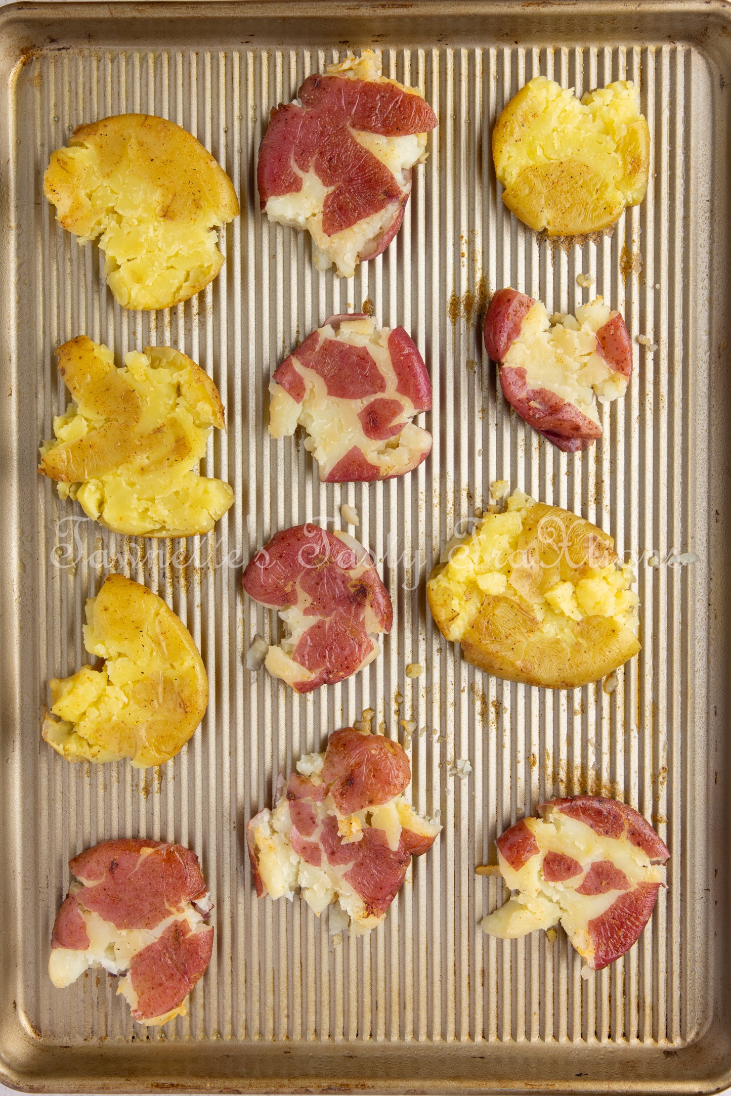 Crispy Parmesan Smashed Potatoes