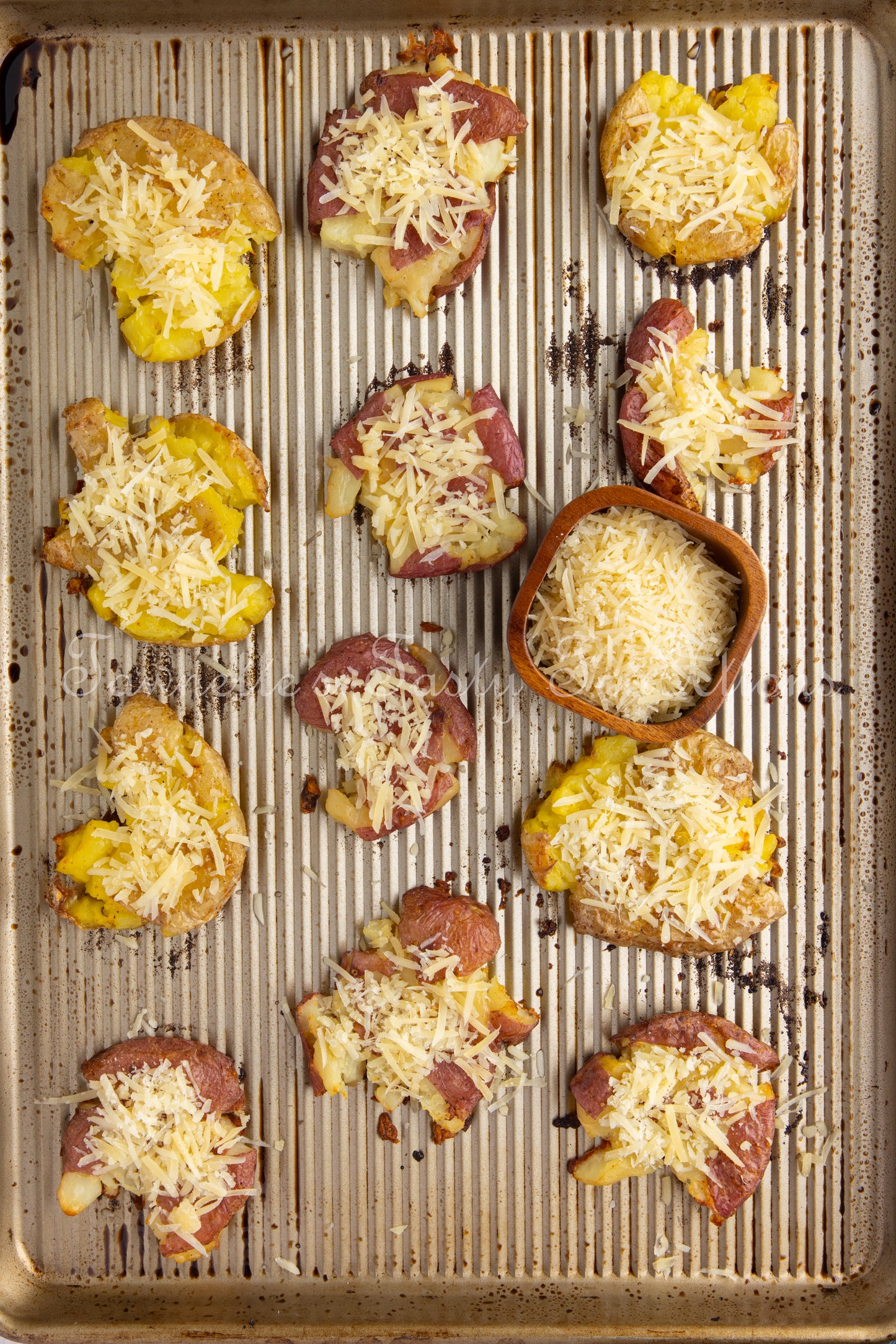 Crispy Parmesan Smashed Potatoes