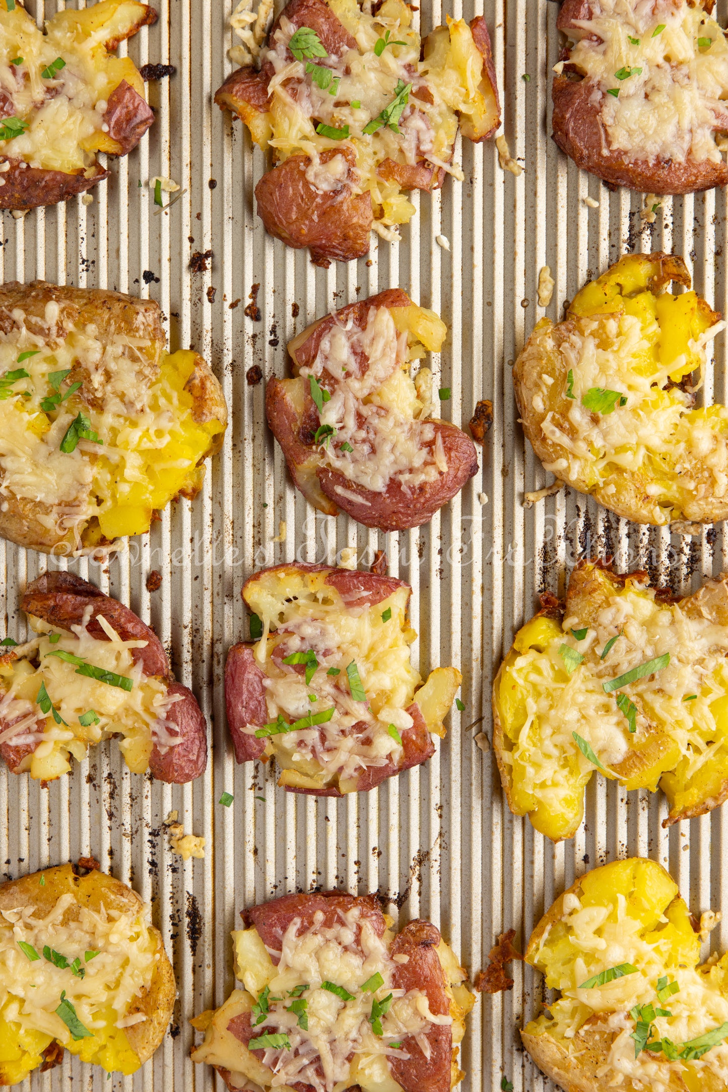 Crispy Parmesan Smashed Potatoes