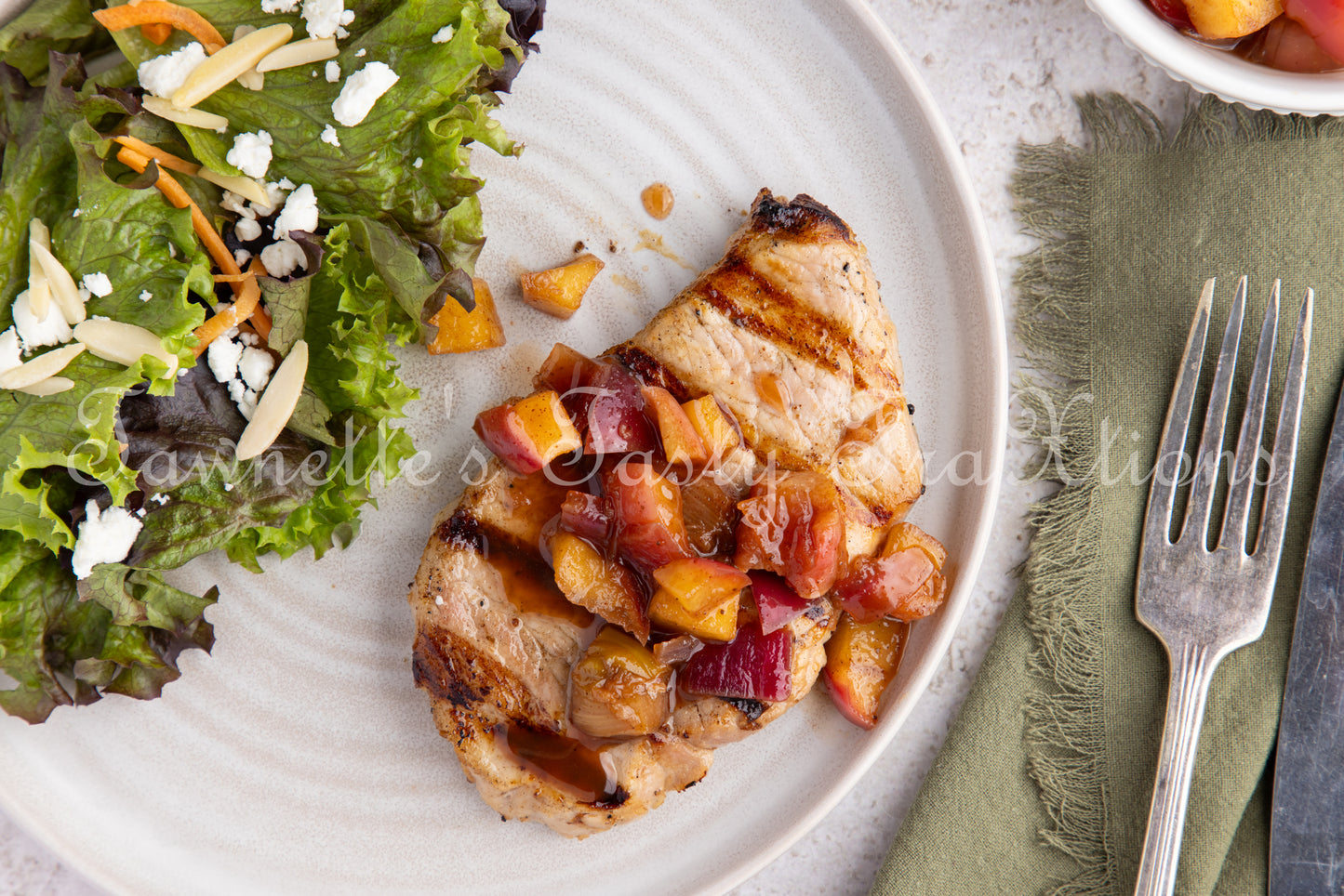 Grilled Pork Chops (with Rhubarb & Apple Chutney)