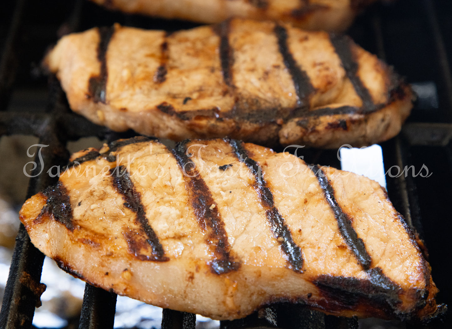 Grilled Pork Chops (with Rhubarb & Apple Chutney)