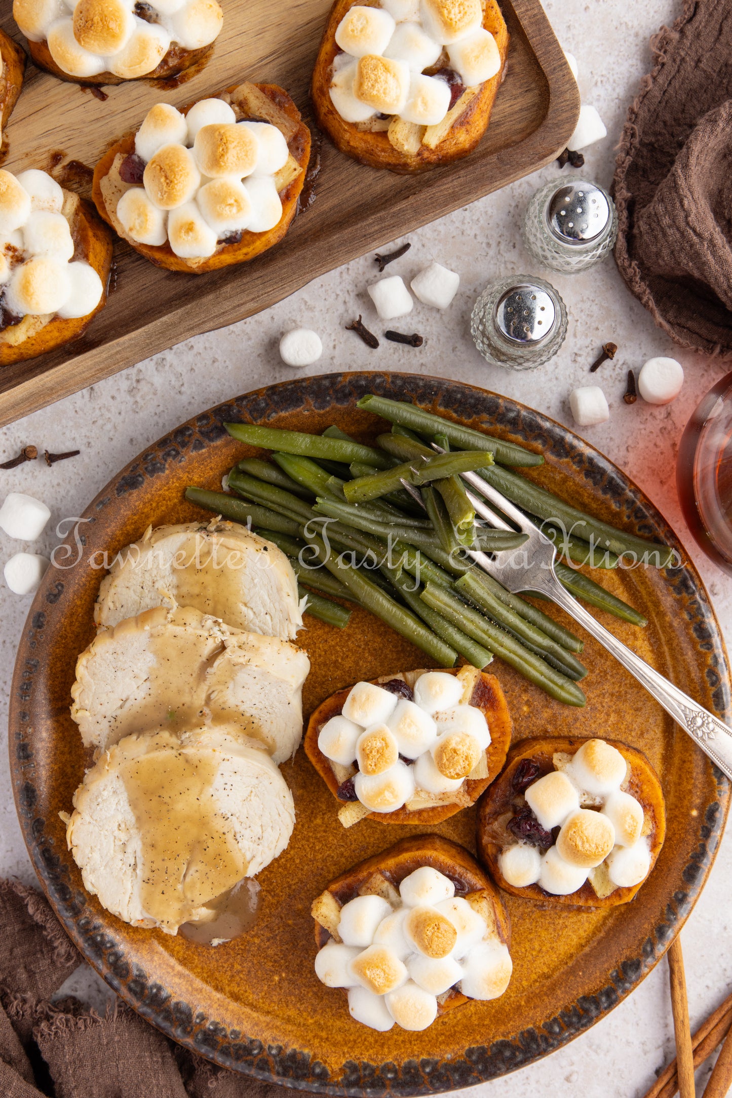 Loaded Sweet Potato Rounds