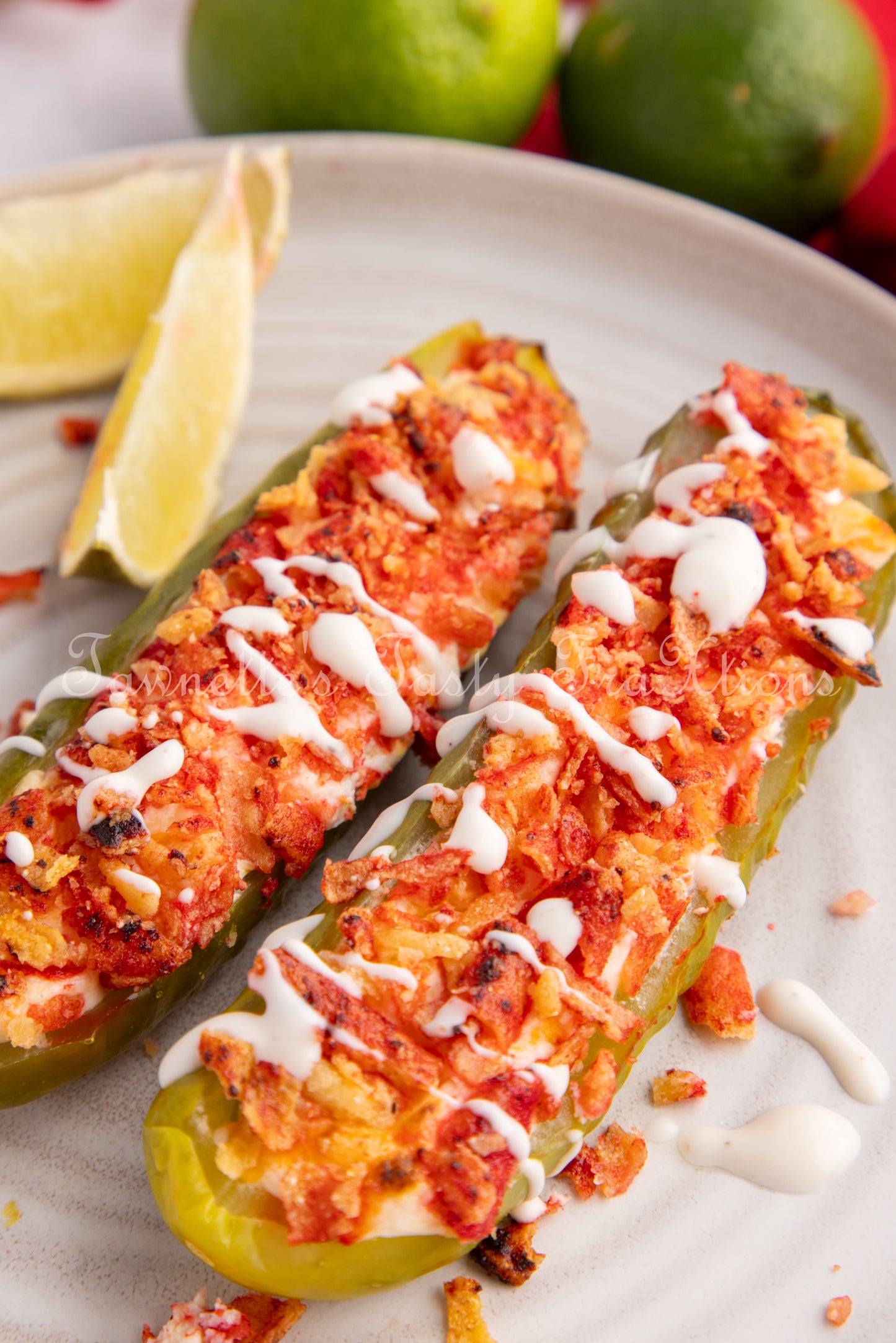 *Takis Crusted Stuffed Air Fried Pickles