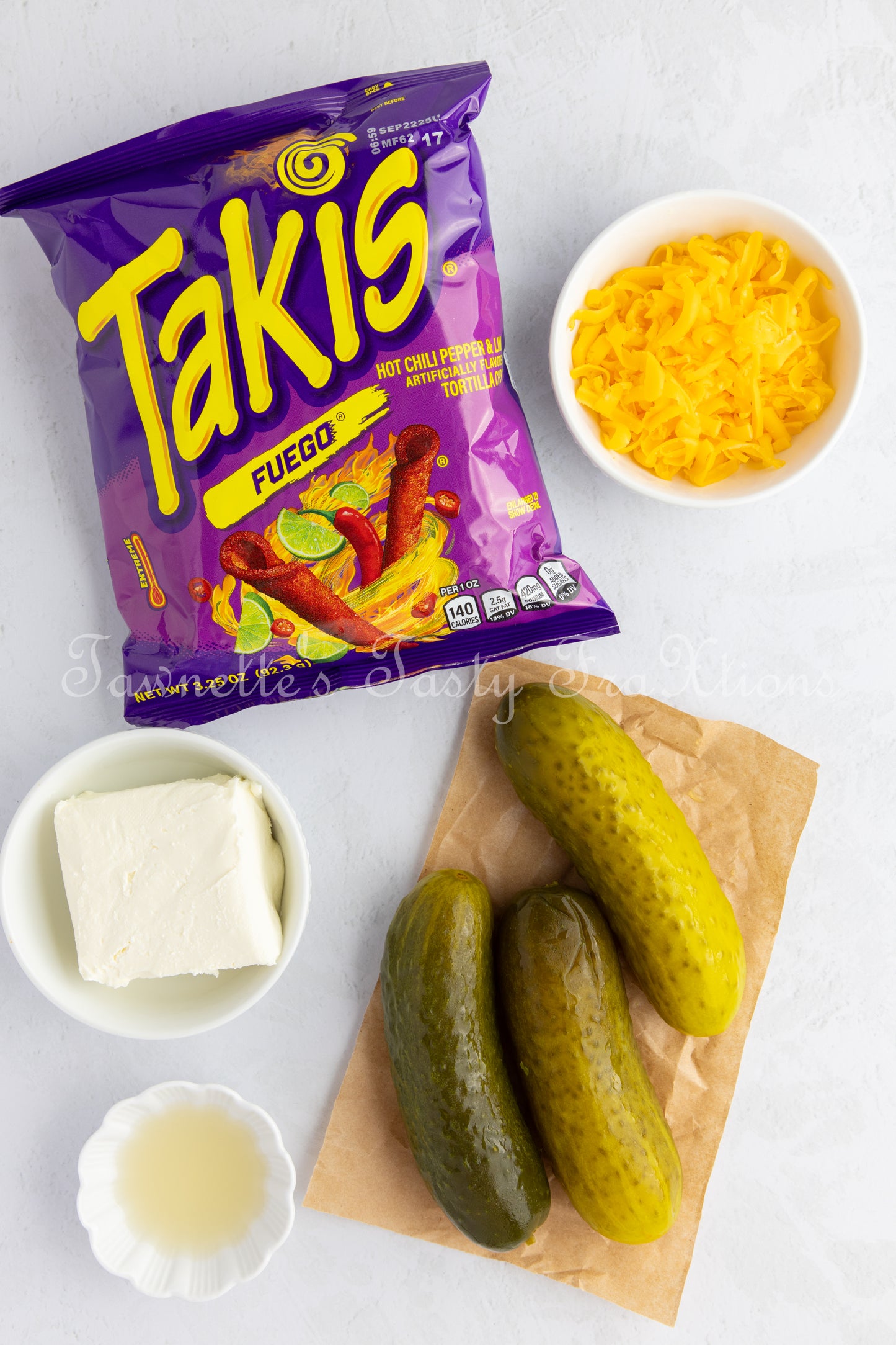 *Takis Crusted Stuffed Air Fried Pickles