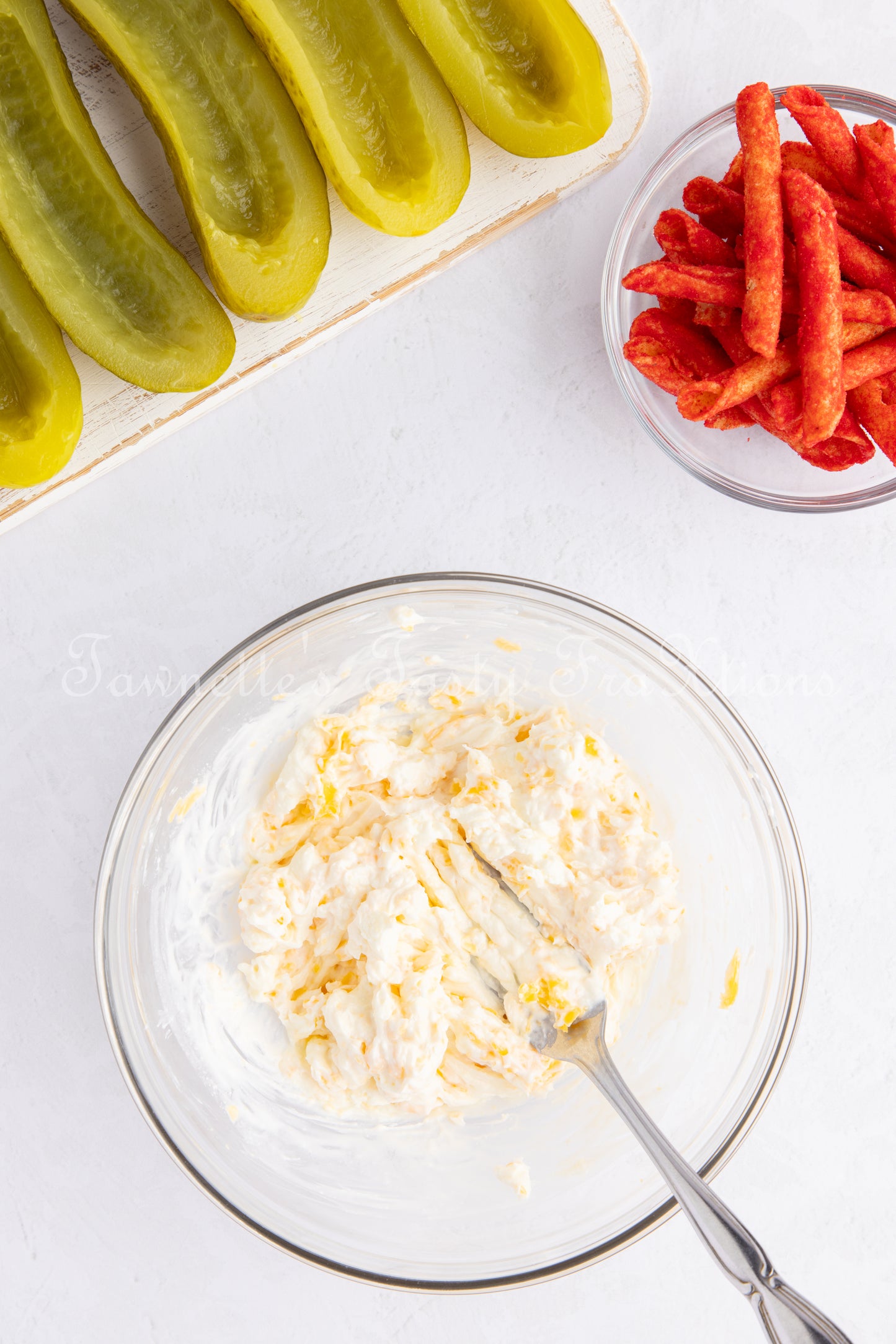 *Takis Crusted Stuffed Air Fried Pickles