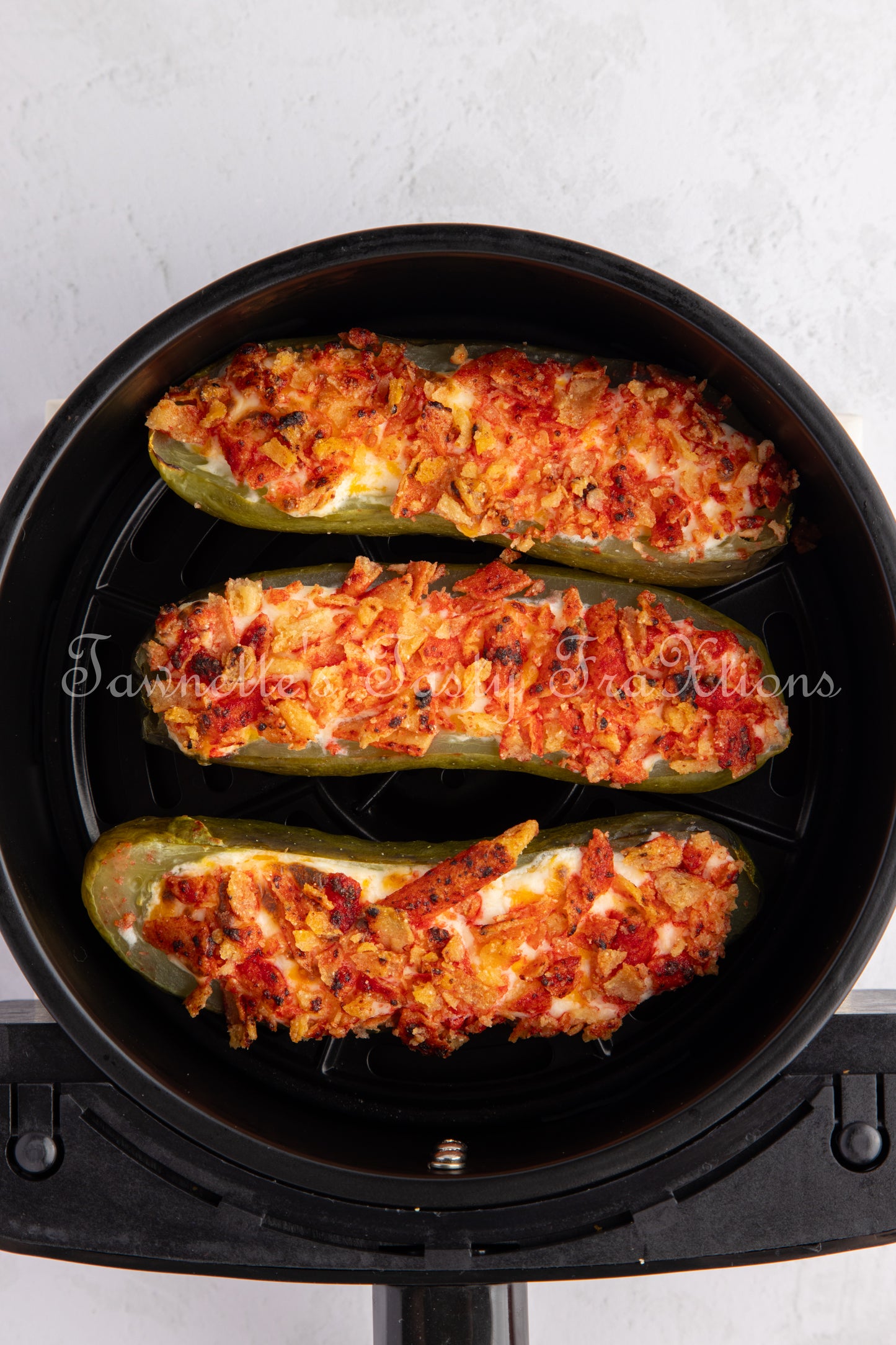 *Takis Crusted Stuffed Air Fried Pickles