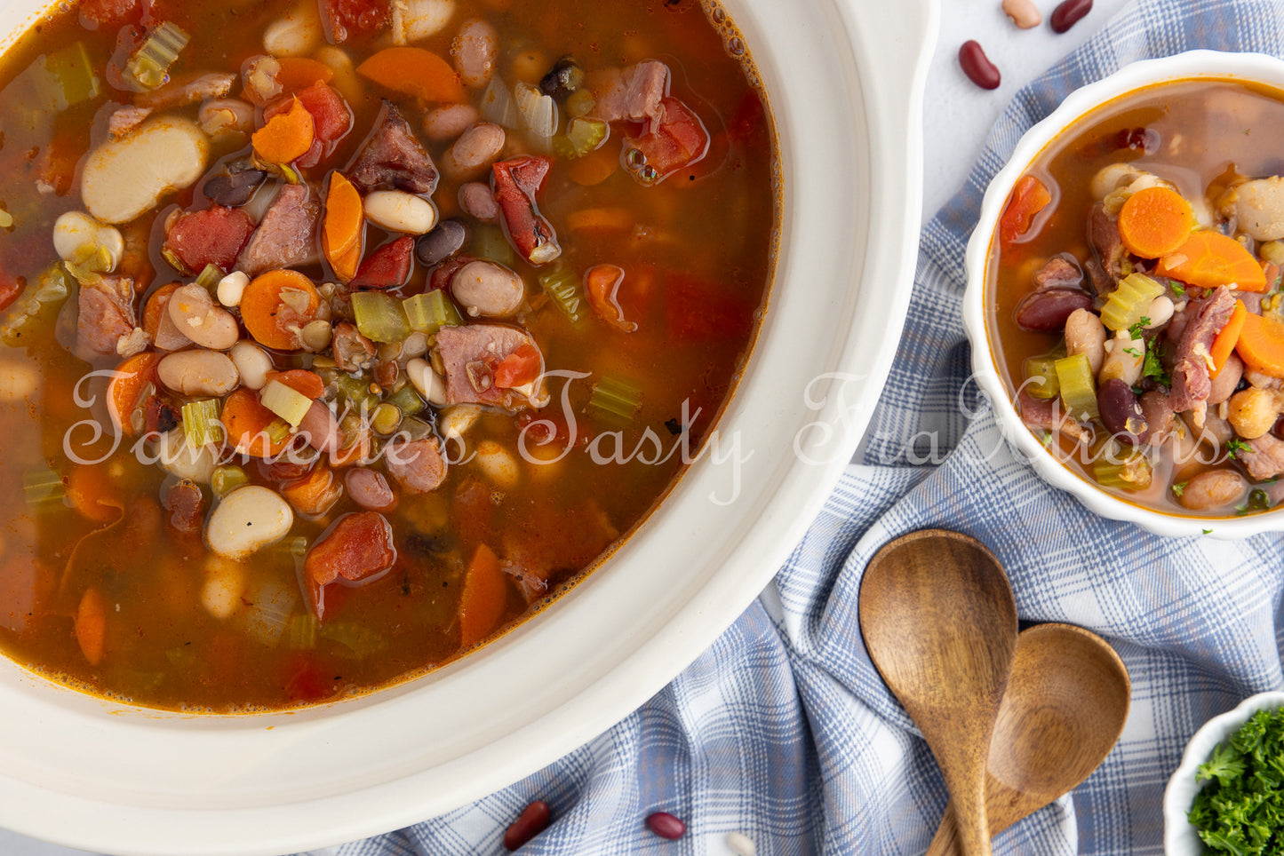*No-Soak Slow Cooker 15 Bean Soup