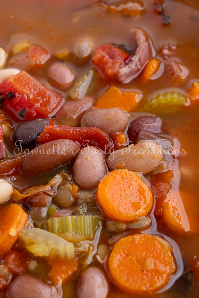 *No-Soak Slow Cooker 15 Bean Soup