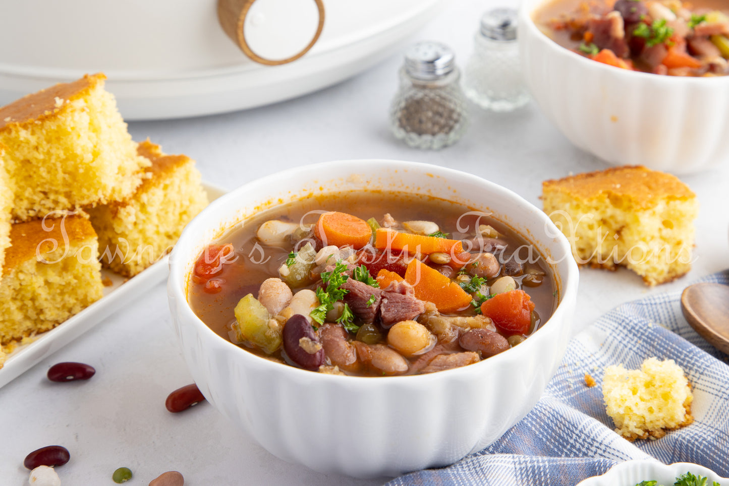 *No-Soak Slow Cooker 15 Bean Soup