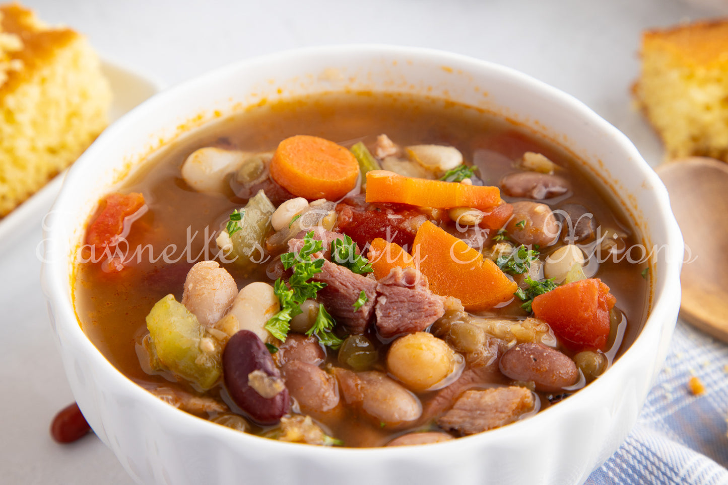 *No-Soak Slow Cooker 15 Bean Soup