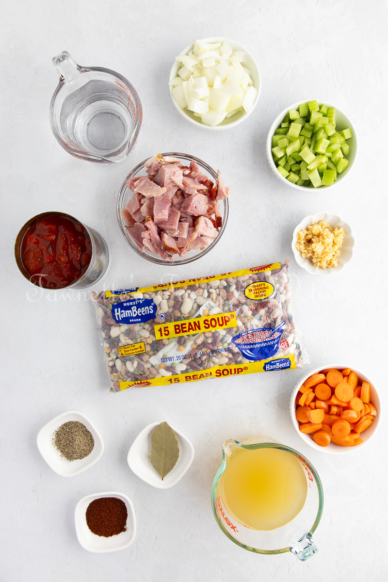 *No-Soak Slow Cooker 15 Bean Soup