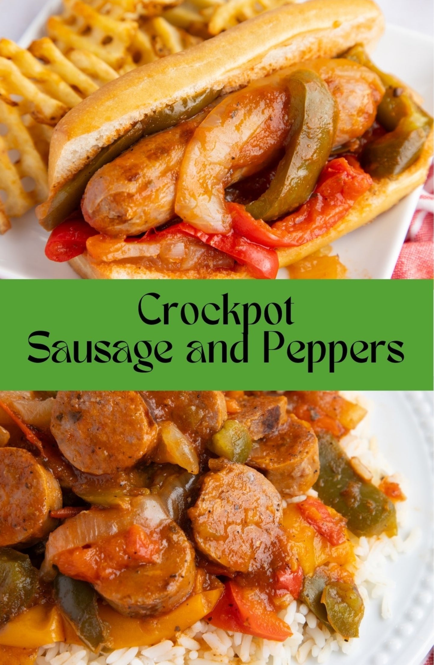 Crockpot Sausage and Peppers