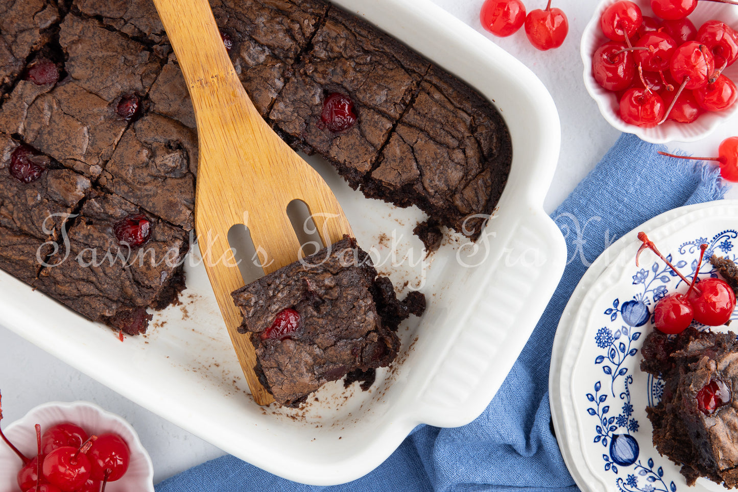 Easy Double Cherry Chocolate Brownies - Semi Exclusive (Set 2)