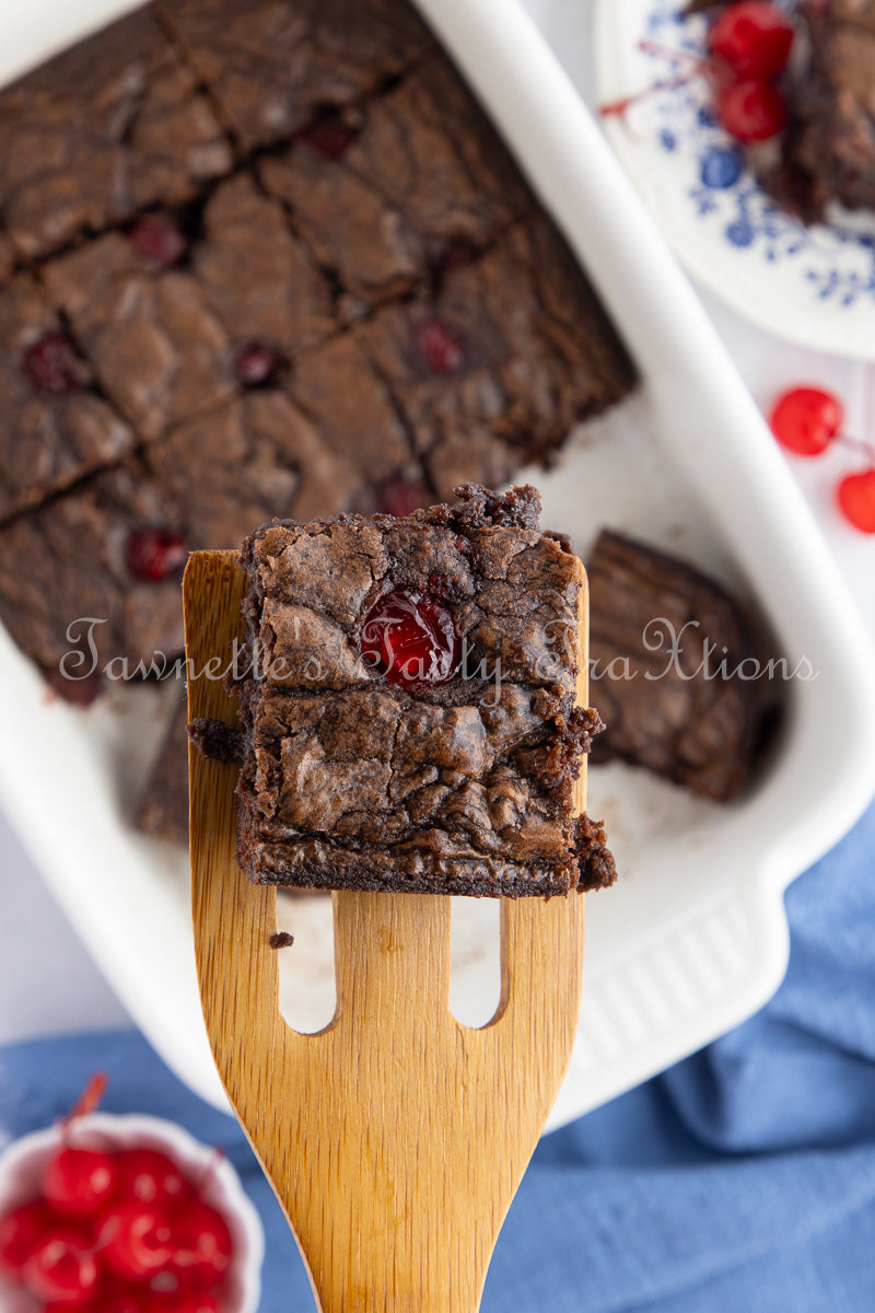 Easy Double Cherry Chocolate Brownies - Semi Exclusive (Set 2)