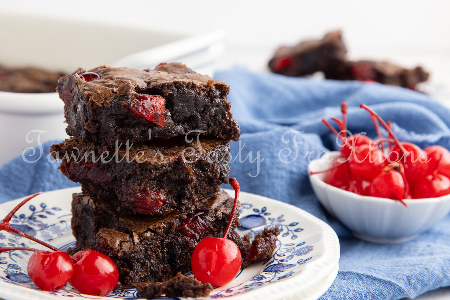 Easy Double Cherry Chocolate Brownies - Semi Exclusive (Set 2)